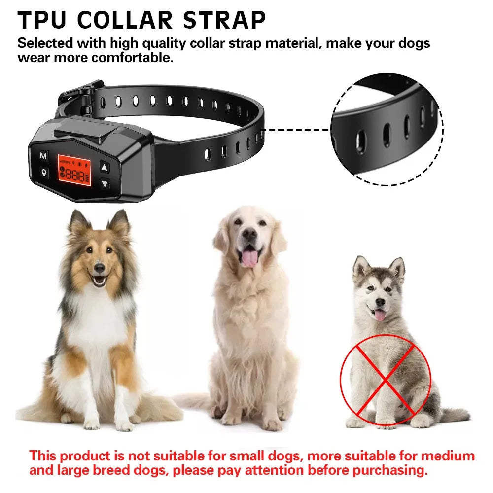 Revolutionary Wireless GPS Pet Fence & Training Collar - Waterproof Safety Solution for Dogs
