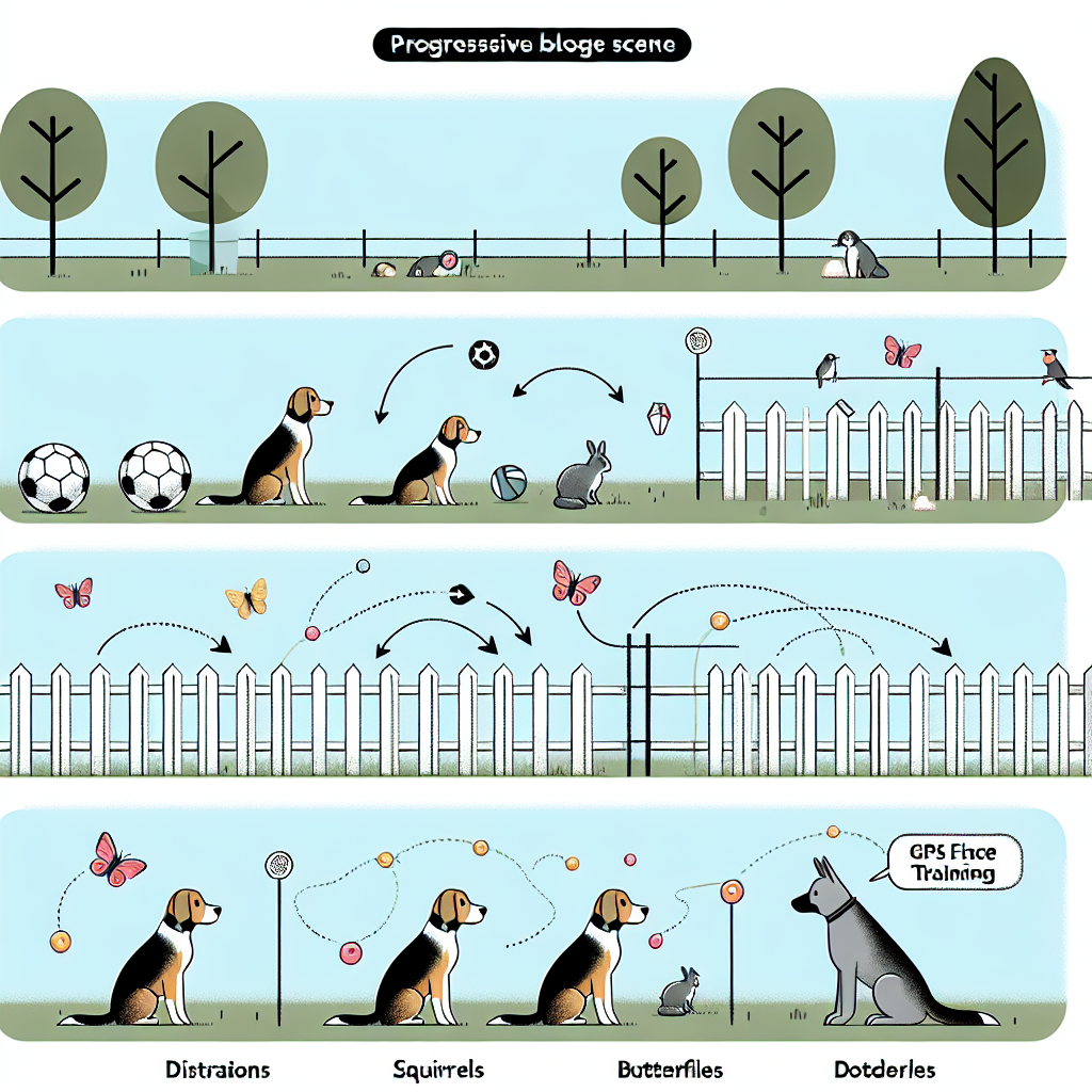 Gradually Increasing Distractions During Fence Training