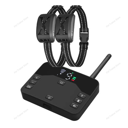 Revolutionary 2-in-1 Wireless Dog Fence & Remote Training Collar - Beep, Shock, Vibration for All Dog Sizes