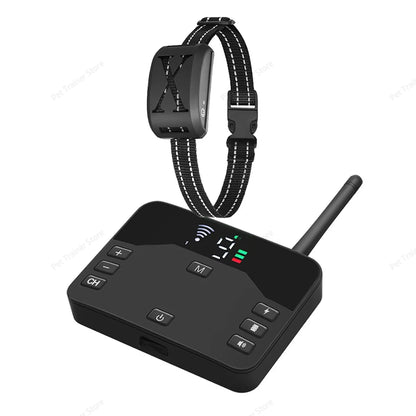 Revolutionary 2-in-1 Wireless Dog Fence & Remote Training Collar - Beep, Shock, Vibration for All Dog Sizes